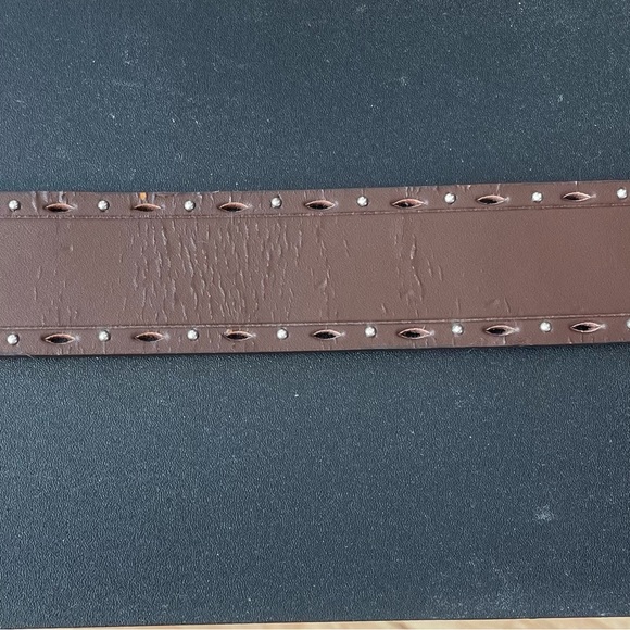 Western Turquoise Buckle Genuine Leather Belt Size XL ***FREE WITH PURCHASE - Picture 6 of 8